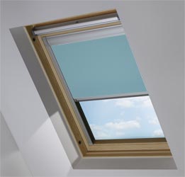 Custom Skylight in Smooth Blue Blackout