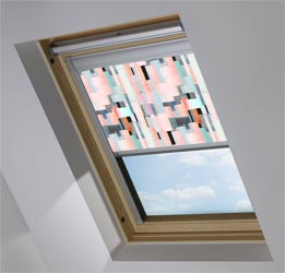 Custom Skylight in Watercolour Collage Translucent