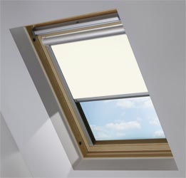 Solar Skylight in Orchid White Blackout