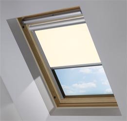 Solar Skylight in Soft Cream Blackout