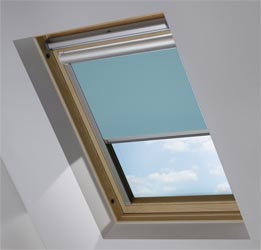 Solar Skylight in Smooth Blue Blackout