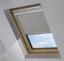 Solar Skylight in Stone Grey Blackout