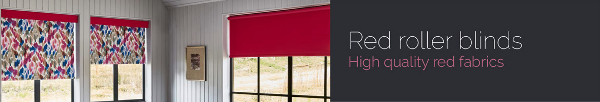 Red Roller blinds