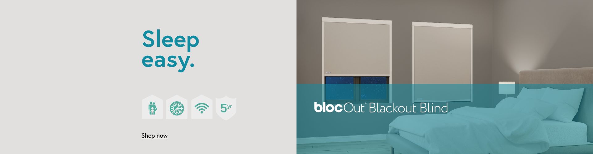 blocOut Blackout Blind - Sleep Easy