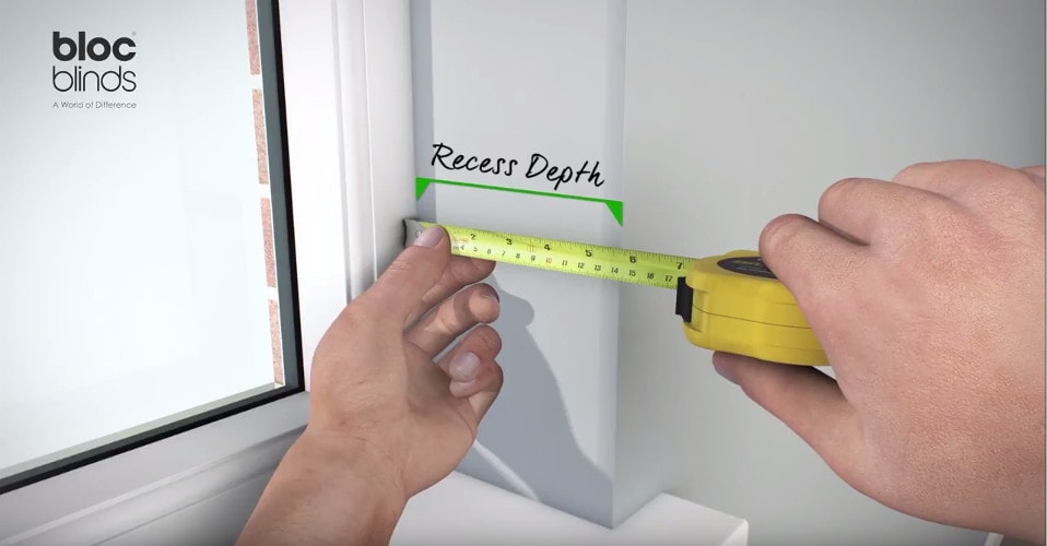 How to measure window recess depth