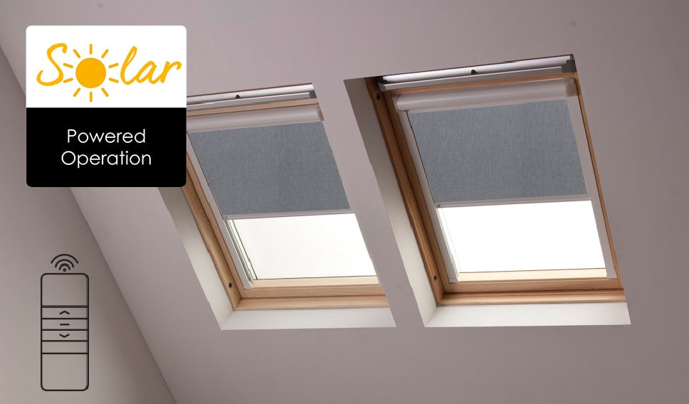 Solar Powered Velux Skylight Blinds From Bloc Blinds